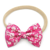 Fuchsia Floral Belle Bow, Tuxedo Bow