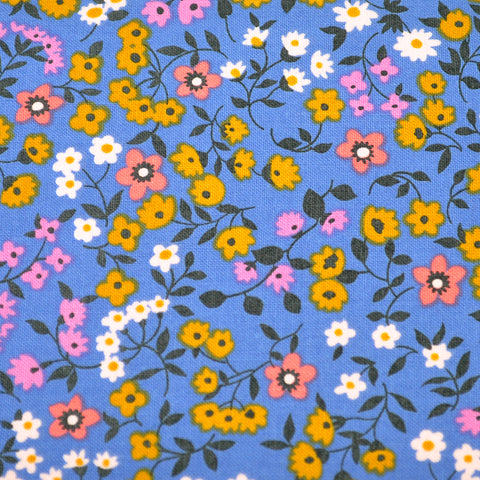 Dark Periwinkle Floral Bow Tie OR Anna Bow