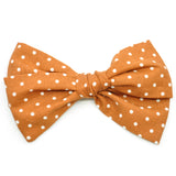Cinnamon Polka Dot Rona Bow