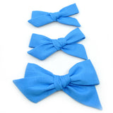 Carolina Blue Evy Bow, Newborn Headband