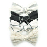 Linen Rona Bow in 11 colors, Newborn Headband or Clip