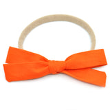 Orange Leni Bow