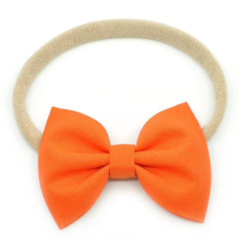 Orange Belle Bow, Tuxedo Bow
