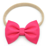 Magenta Linen Belle Bow, Tuxedo Bow
