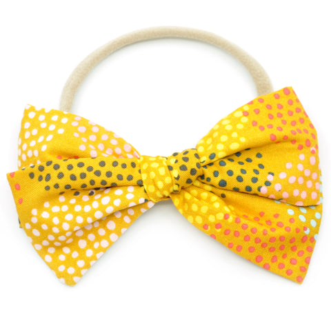 Mustard Dot Rona Bow