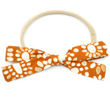Cinnamon Batik Floral Leni Bow, Headband or Clip
