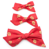 Strawberries Evy Bow, Newborn Headband or Clip