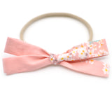 Cherry Blossoms Leni Bow, Infant or Toddler Hair Bow