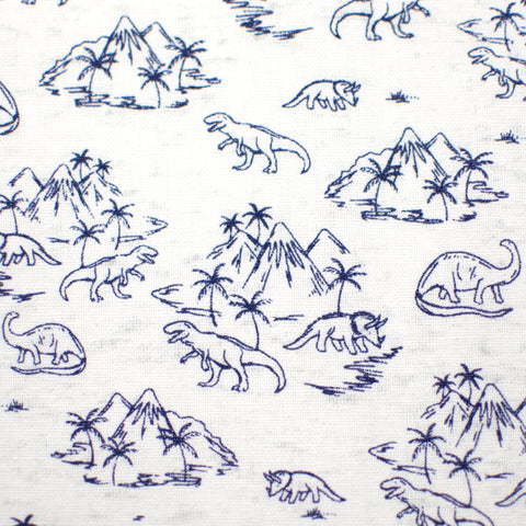 Navy Dinosaurs & Volcanoes Bow Tie OR Anna Bow