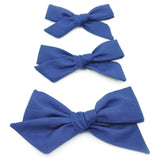Midnight Blue Evy Bow, Newborn Headband or Clip