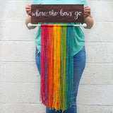 Rainbow Bow Hanger, Customizable Bow Holder