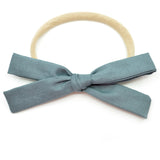 Anchor Gray Leni Bow, Infant or Toddler Hair Bow