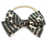 Peach & Black Peaks Rona Bow