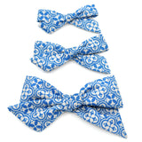 Antiqued Blue Tile Evy Bow, Newborn Headband or Clip