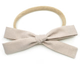 Sand Leni Bow, Infant or Toddler Hair Bow