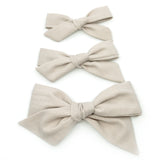 Sand Evy Bow, Newborn Headband or Clip