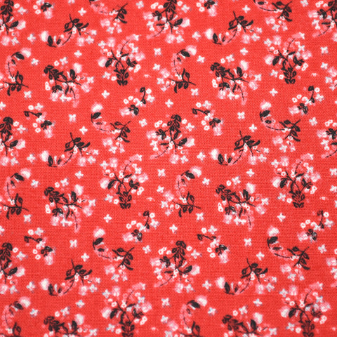 Patriotic Red Floral Bow Tie OR Anna Bow