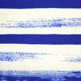 Cobalt Blue & Ivory Stripes Bow Tie OR Anna Bow