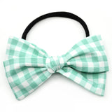 Mint Gingham Rona Bow