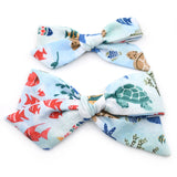 Marine Life Evy Bow, Newborn Headband or Clip