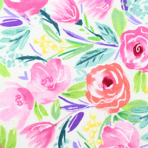 Metallic Watercolor Floral Bow Tie OR Anna Bow