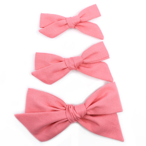 Summer Melon Evy Bow, Newborn Headband or Clip