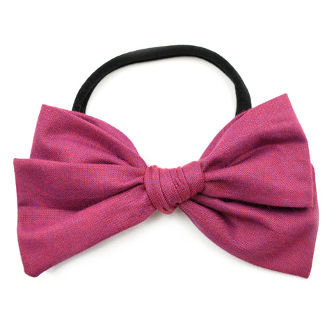 Berry Chambray Rona Bow