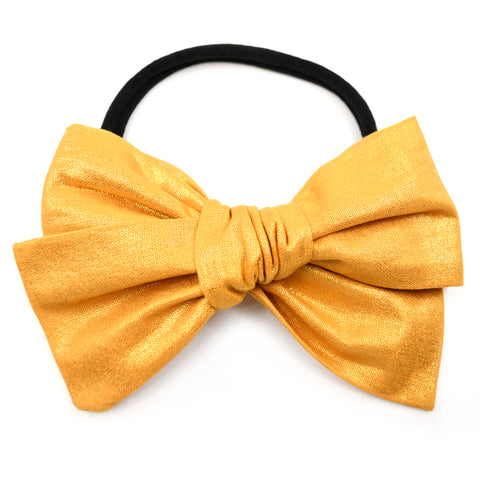 Metallic Mustard Rona Bow