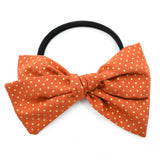 Pumpkin Spice & Gold Polka Dot Rona Bow
