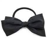 Black Swiss Dot Rona Bow