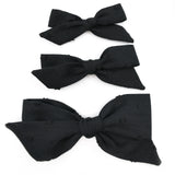 Black Swiss Dot Evy Bow, Newborn Headband or Clip