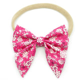 Fuchsia Floral Elle Bow, Toddler Hairclip