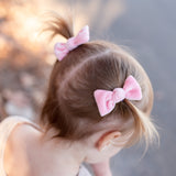 Pink & Ivory Swiss Dot Knot Bows