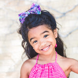 Gold & White Polka Dots Rona Bow