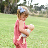 Magenta Pink Linen Rona Bow