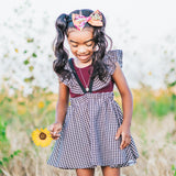 Berry Chambray Rona Bow