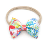 Paint Splatter Belle Bow, Tuxedo Bow