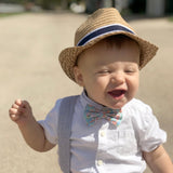 Burgundy Floral Belle Bow, Tuxedo Bow