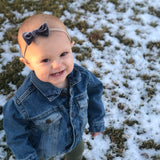 Blue, Orange, & Purple Floral Knot Bows