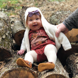 Linen Evy Bow in 11 colors, Newborn Headband or Clip