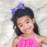 Linen Rona Bow in 11 colors, Newborn Headband or Clip