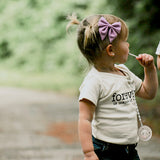 Ivory Fall Sprigs Elle Bow, Toddler Hairclip