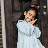 Silver Leni Bow, Infant or Toddler Hair Bow