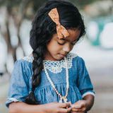 Seafoam Polka Dot Leni Bow, Headband or Clip