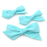Robin's Egg Blue Evy Bow, Infant Hairbow