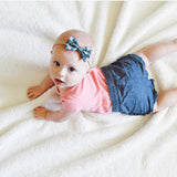 Robin's Egg Blue Belle Bow, Classic Hairbow